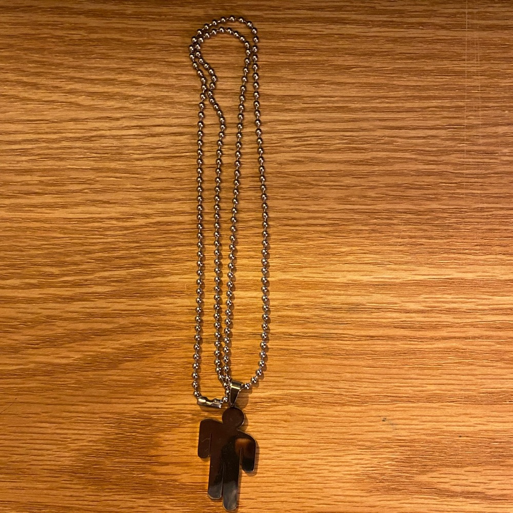 Billie Eilish chain necklace. Silver
